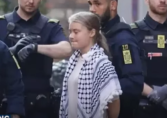 Greta Thunberg arrested at Copenhagen University demonstration